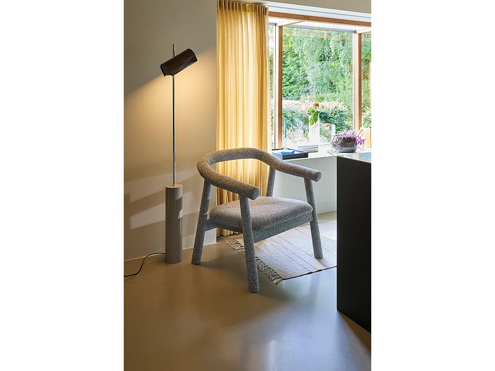 Hübsch Lampadaire Rond Marron REFLECTOR
