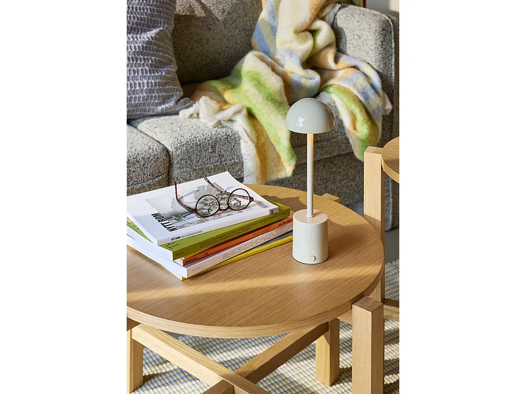 Hübsch Lampe Portable Sand TATEN
