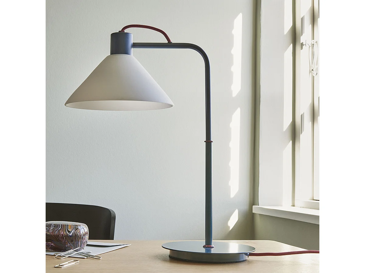 Hübsch Lampe de table Bleu Iron SPOT