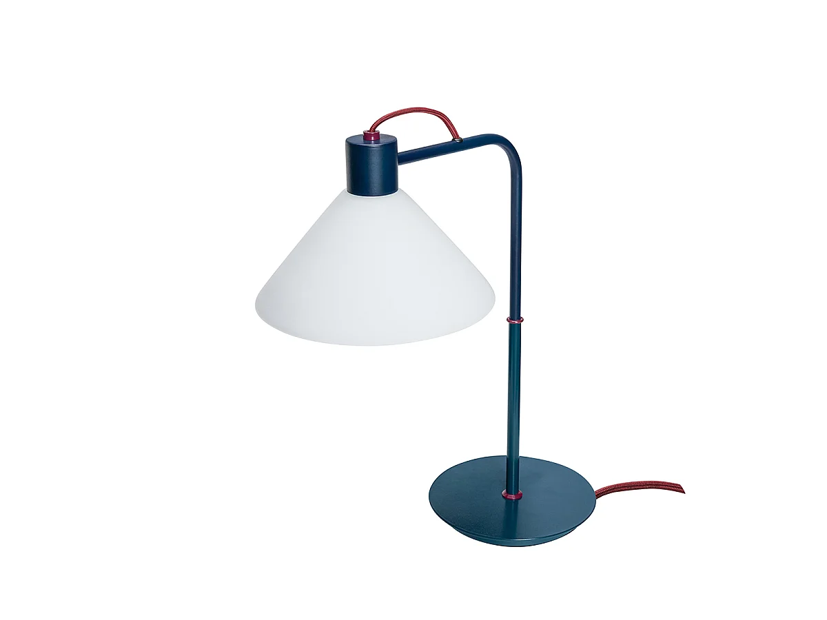 Hübsch Lampe de table Bleu Iron SPOT