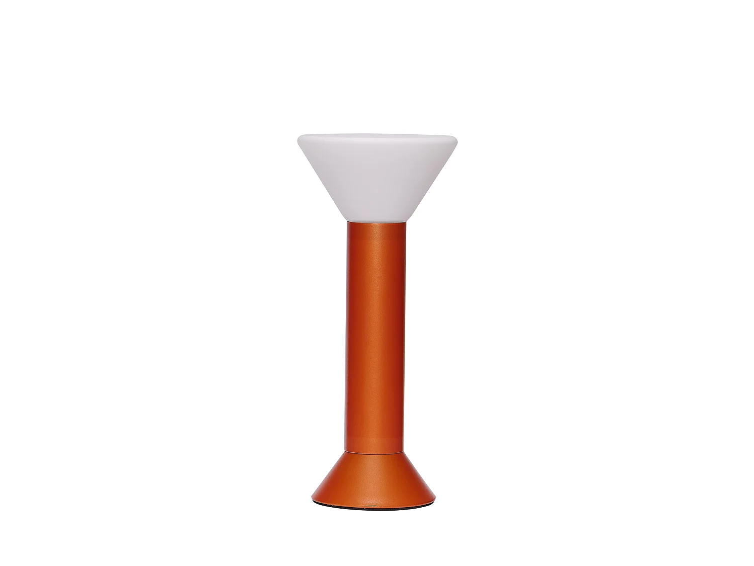 Hübsch Lampe Portable Métallique Orange FLASH
