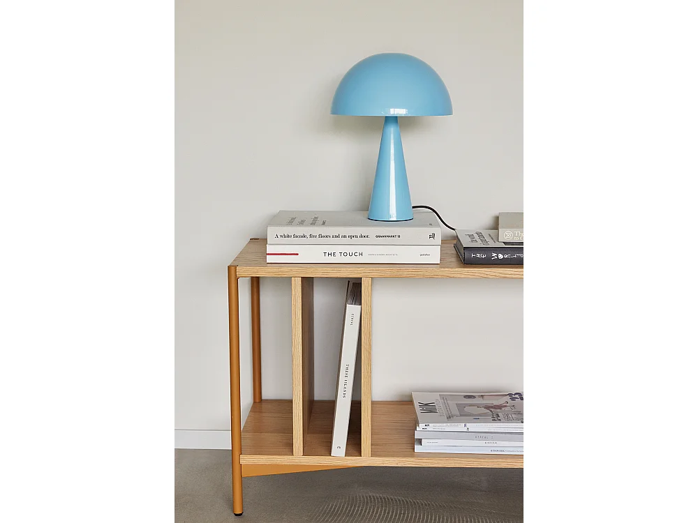 Hübsch Lampe de Table Mini Fer Bleu Clair MUSH