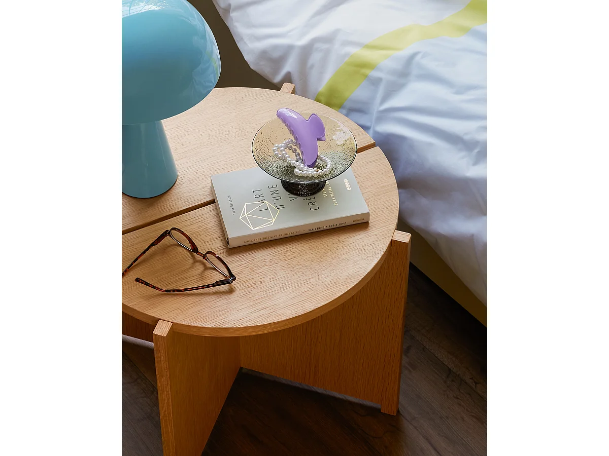 Hübsch Lampe de Table Mini Fer Bleu Clair MUSH