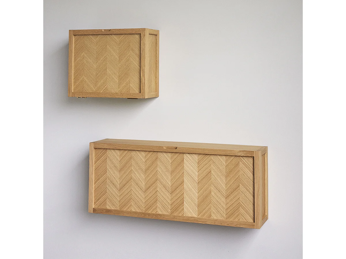 Hübsch Meuble à chaussures Naturel Herringbone