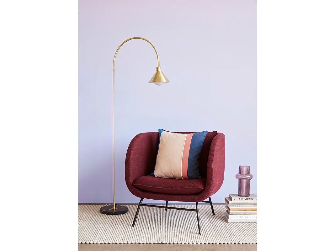 Hübsch Lampadaire Laiton Verre PIPE