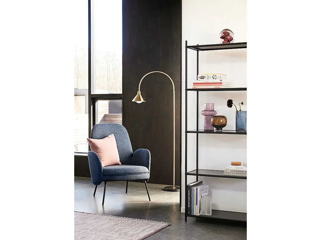 Hübsch Lampadaire Laiton Verre PIPE