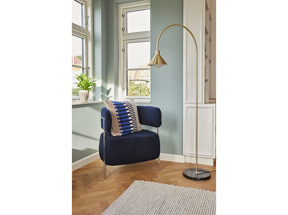 Hübsch Lampadaire Laiton Verre PIPE