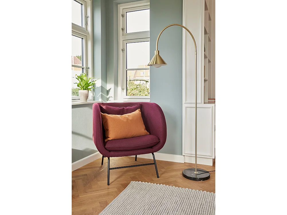 Hübsch Lampadaire Laiton Verre PIPE