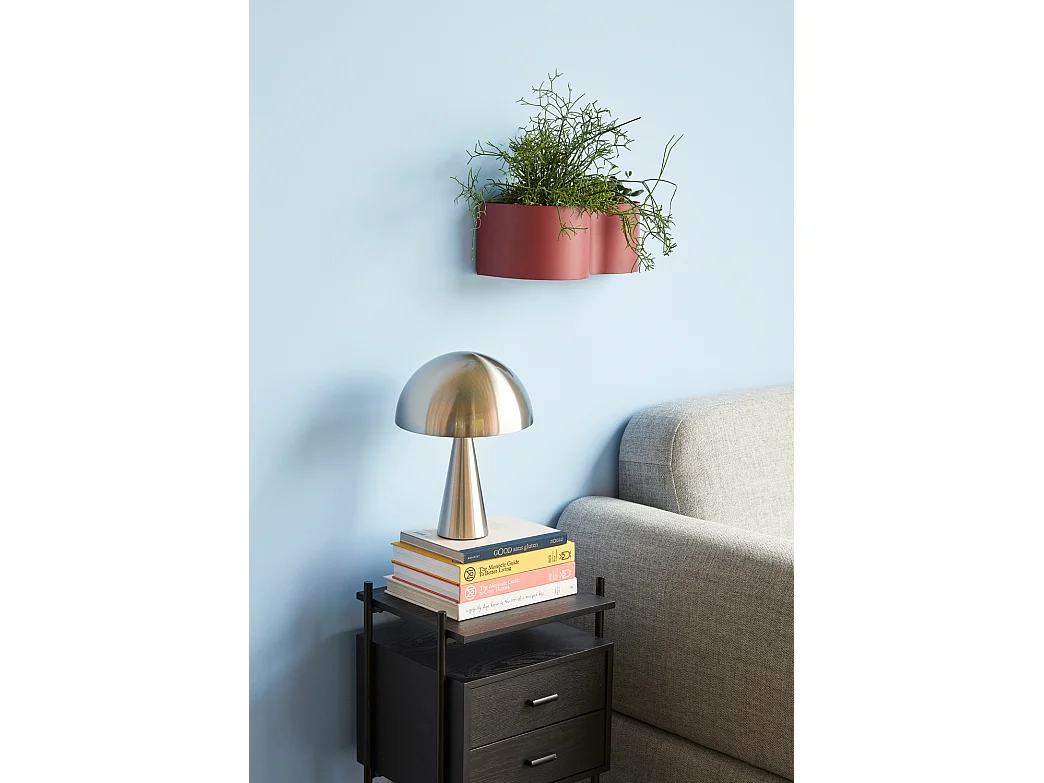Hübsch Lampe de table Mini Nickel MUSH