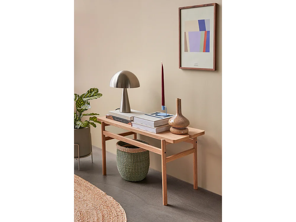 Hübsch Lampe de table Mini Nickel MUSH