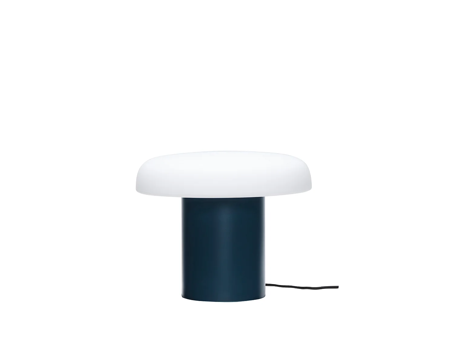 Hübsch Lampe de Table Iron Opale Bleu Foncé ATELIERS