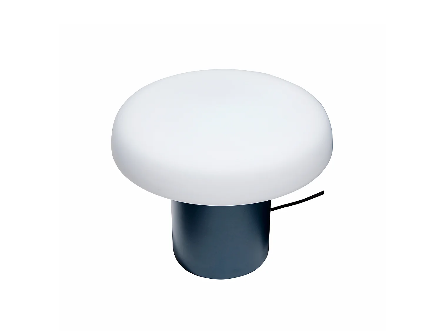 Hübsch Lampe de Table Iron Opale Bleu Foncé ATELIERS