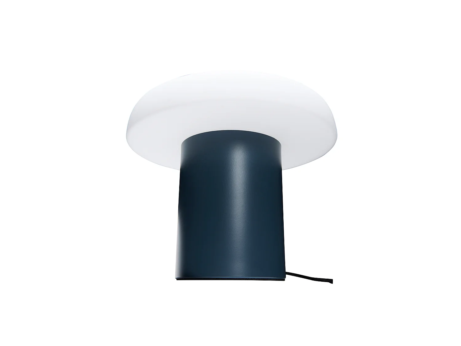 Hübsch Lampe de Table Iron Opale Bleu Foncé ATELIERS