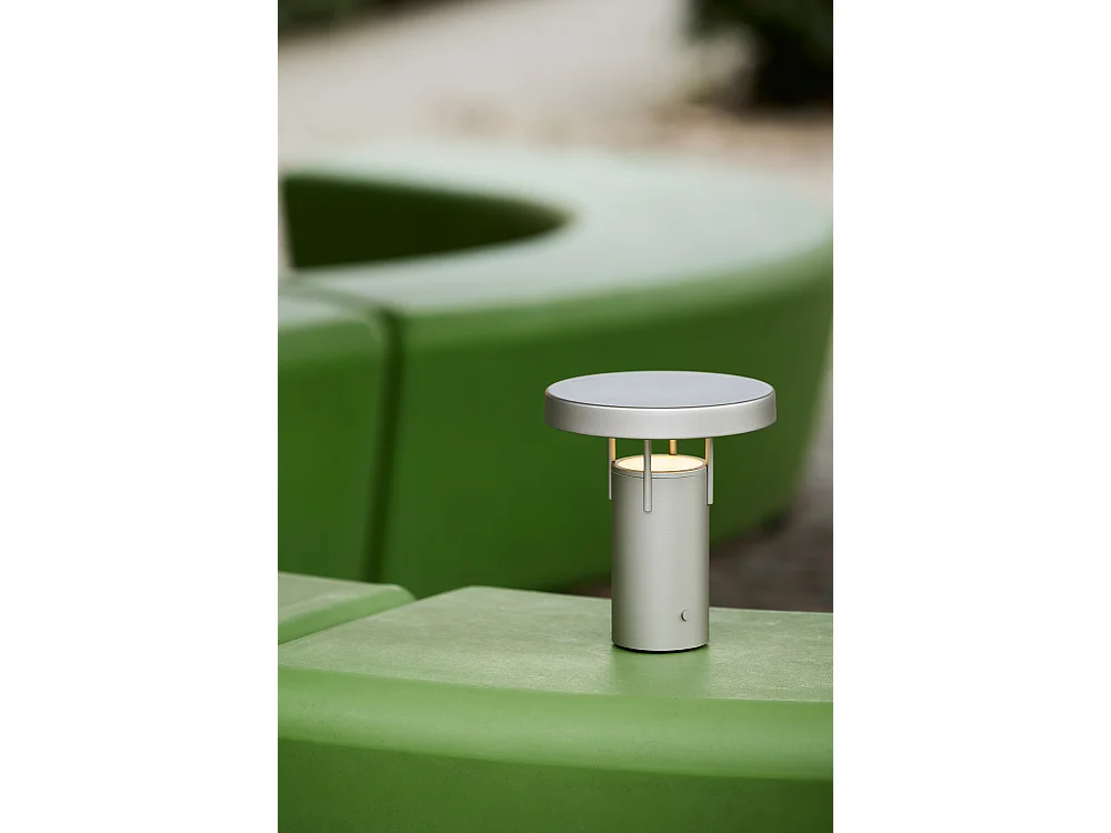 Hübsch Lampe Portable Mini Fer  Metallic Sand BRINGME