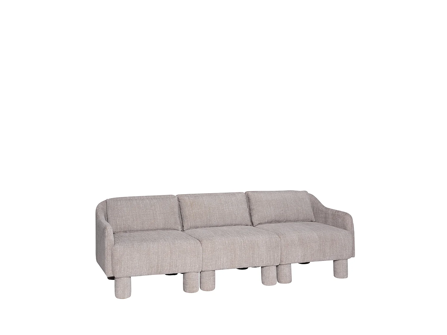 Hübsch Canapé Élégance 3 places Polyester Vert Clair ELEGANCE