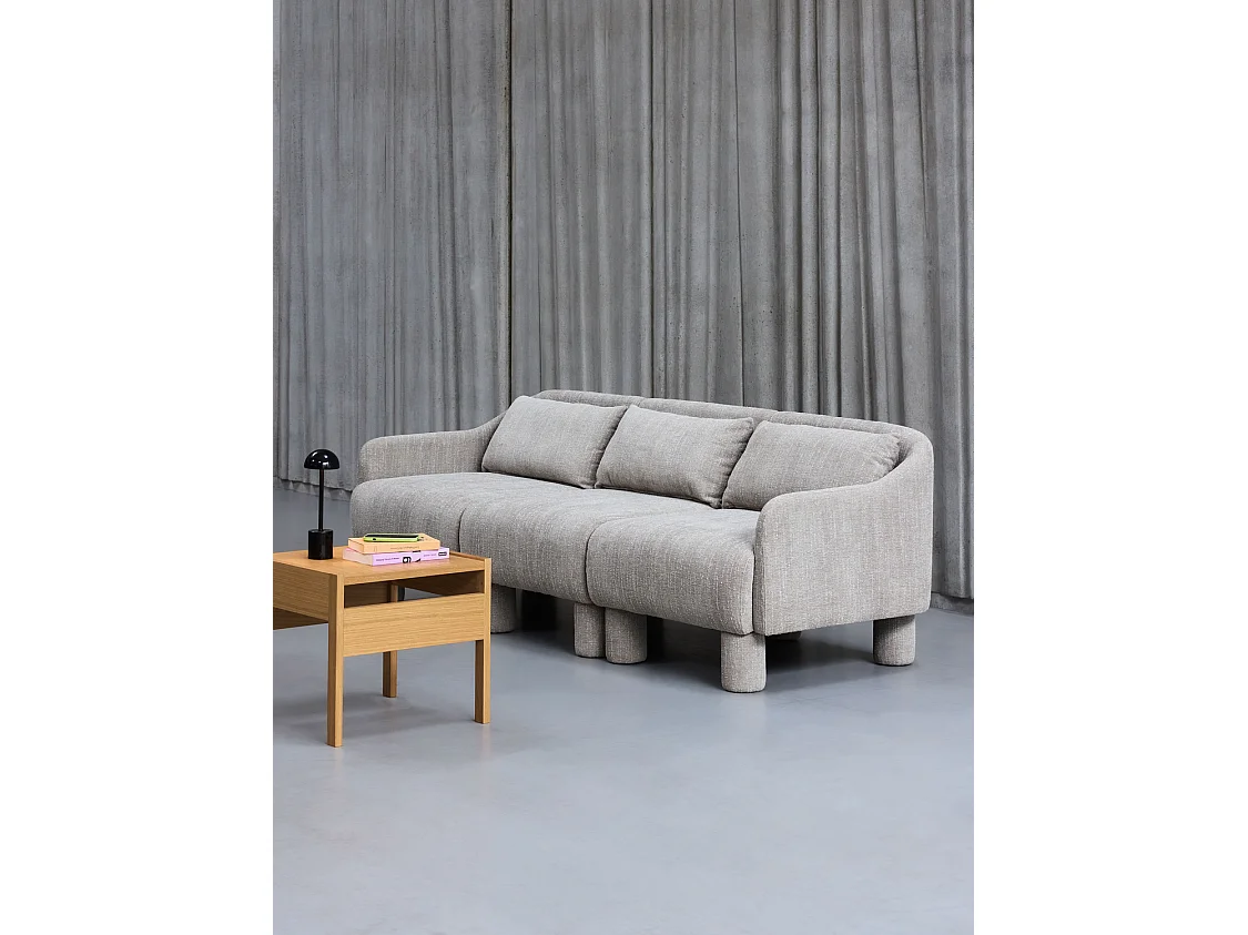 Hübsch Canapé Élégance 3 places Polyester Vert Clair ELEGANCE