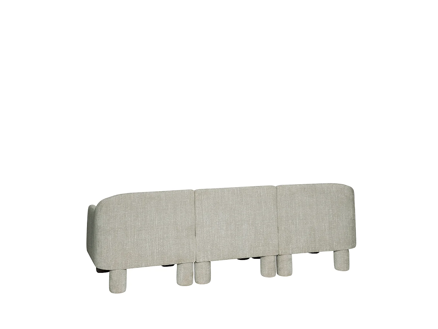 Hübsch Canapé Élégance 3 places Polyester Vert Clair ELEGANCE