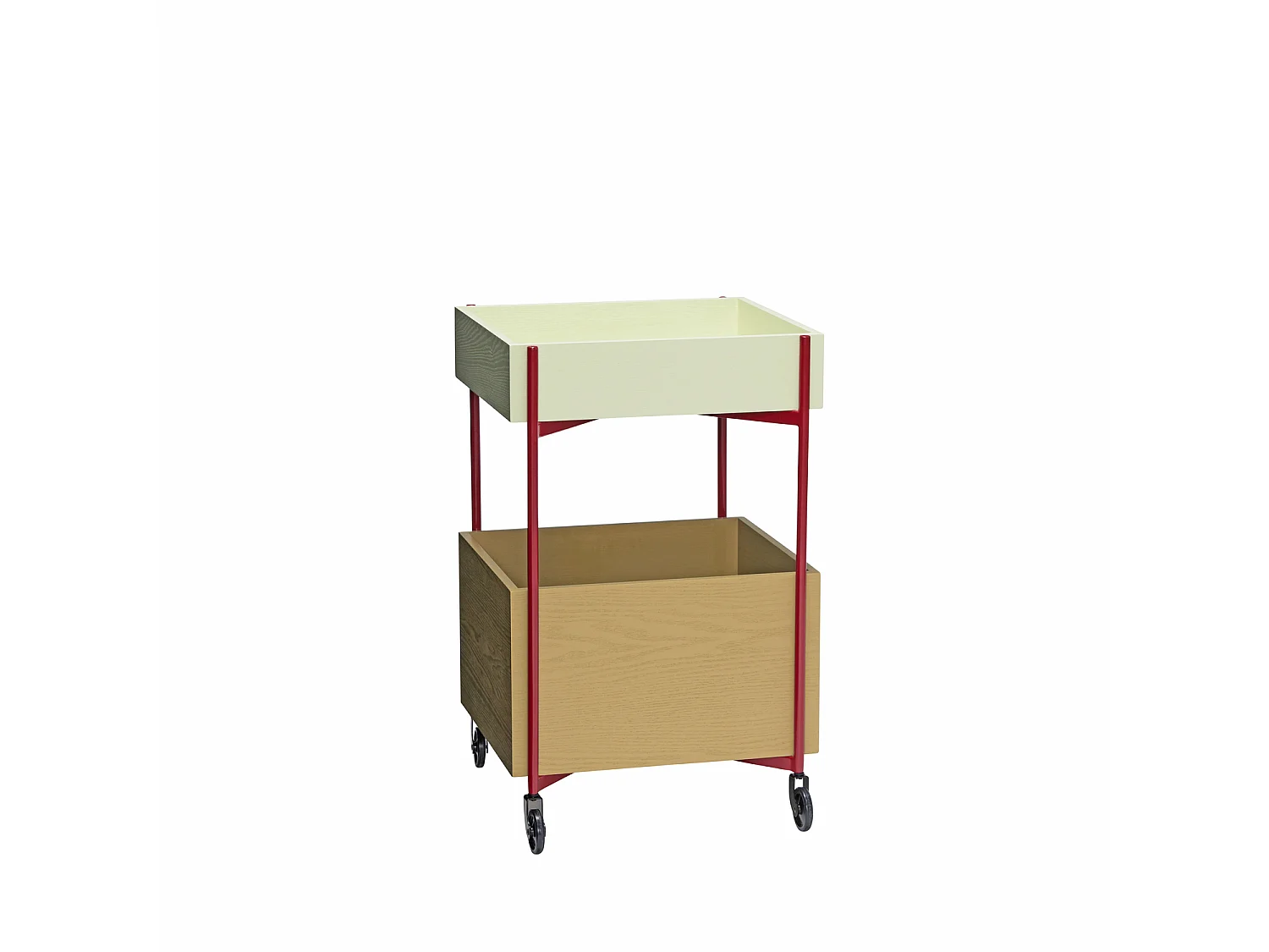 Hübsch Chariot de rangement Bois Multicolore FRESH