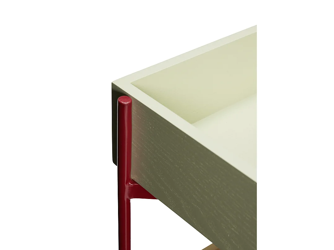 Hübsch Chariot de rangement Bois Multicolore FRESH
