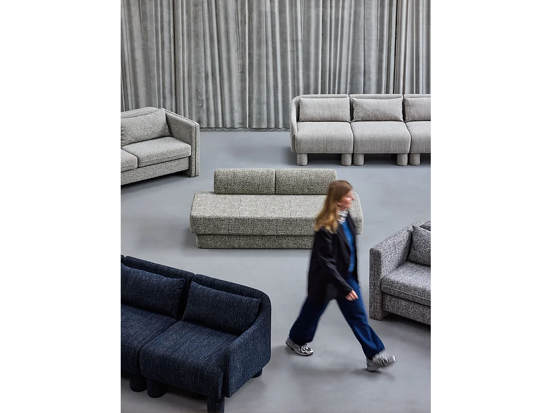 Hübsch Canapé Dark Blue ELEGANCE