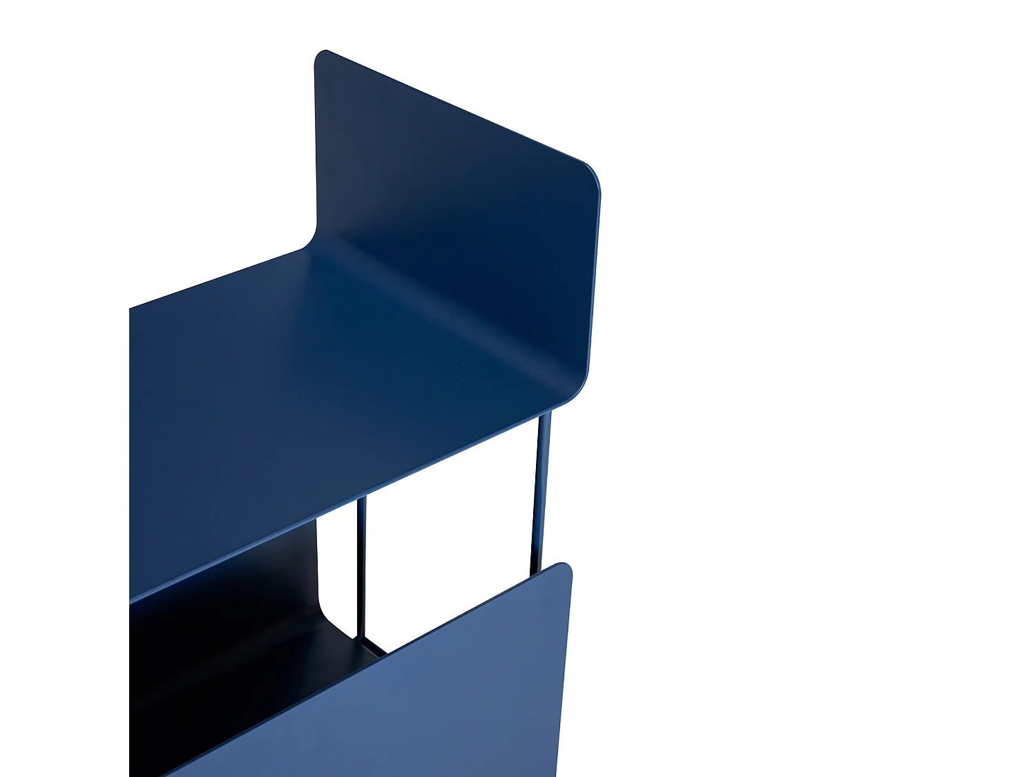 Hübsch Carrello Ruotante Ferro Blu Scuro Ays