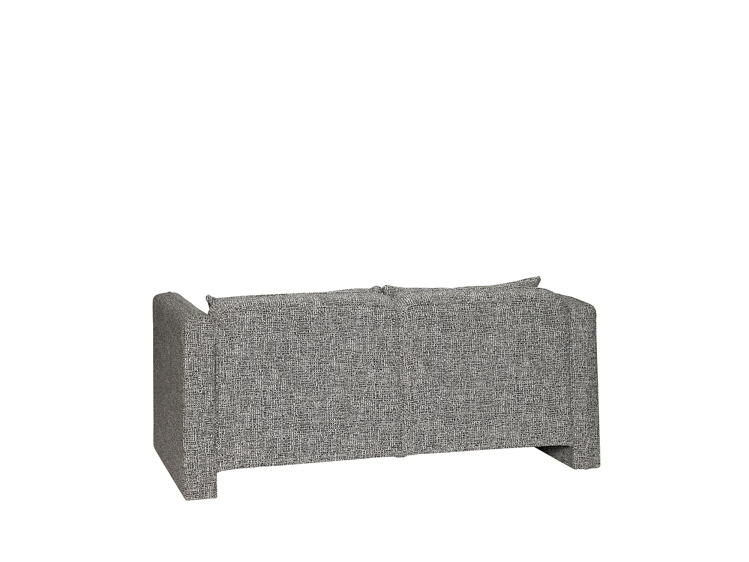Hübsch Canapé 2 places Bois Gris foncé SOBA