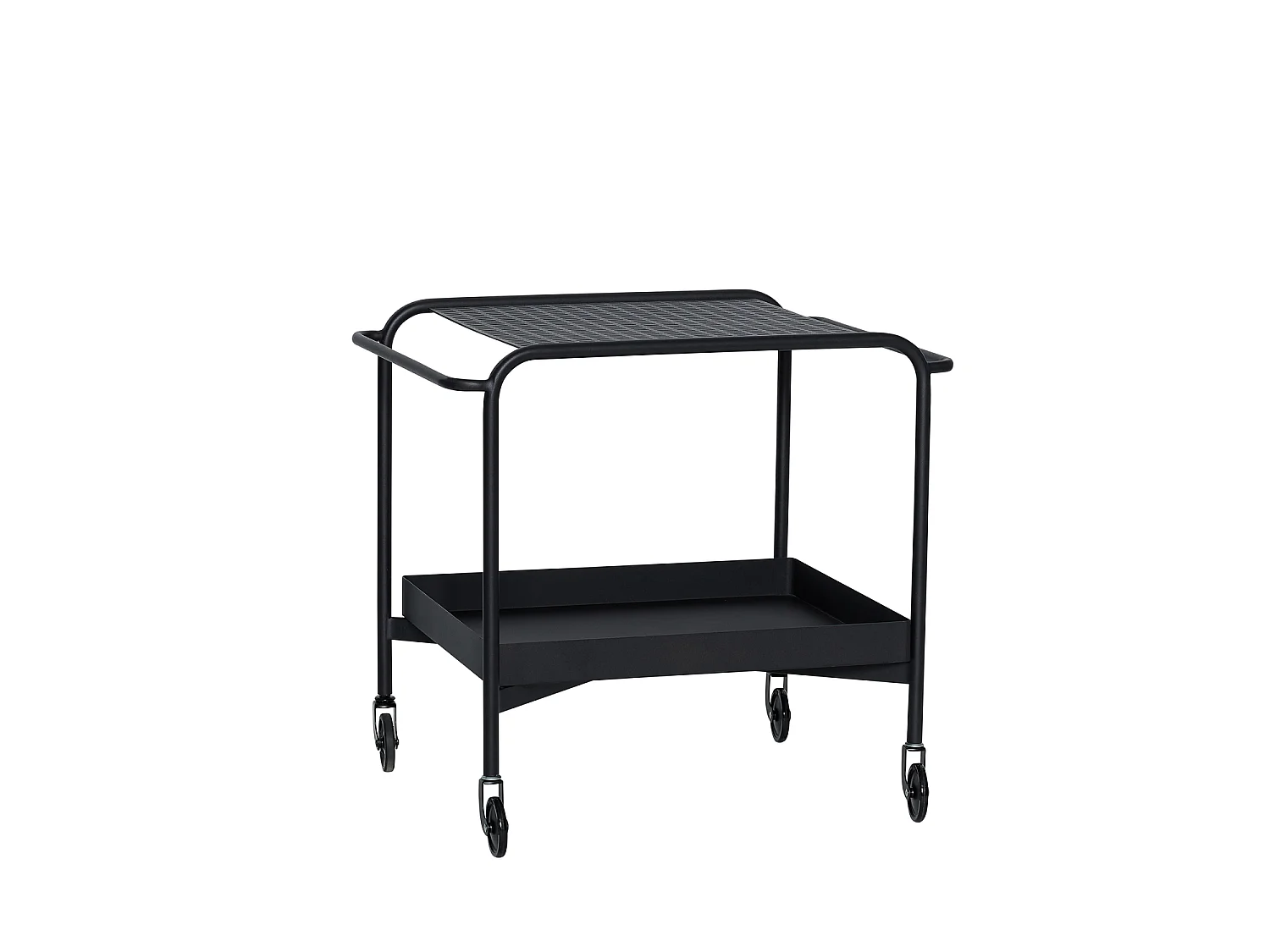 Hübsch Carrello Tavolo Nero PUSH