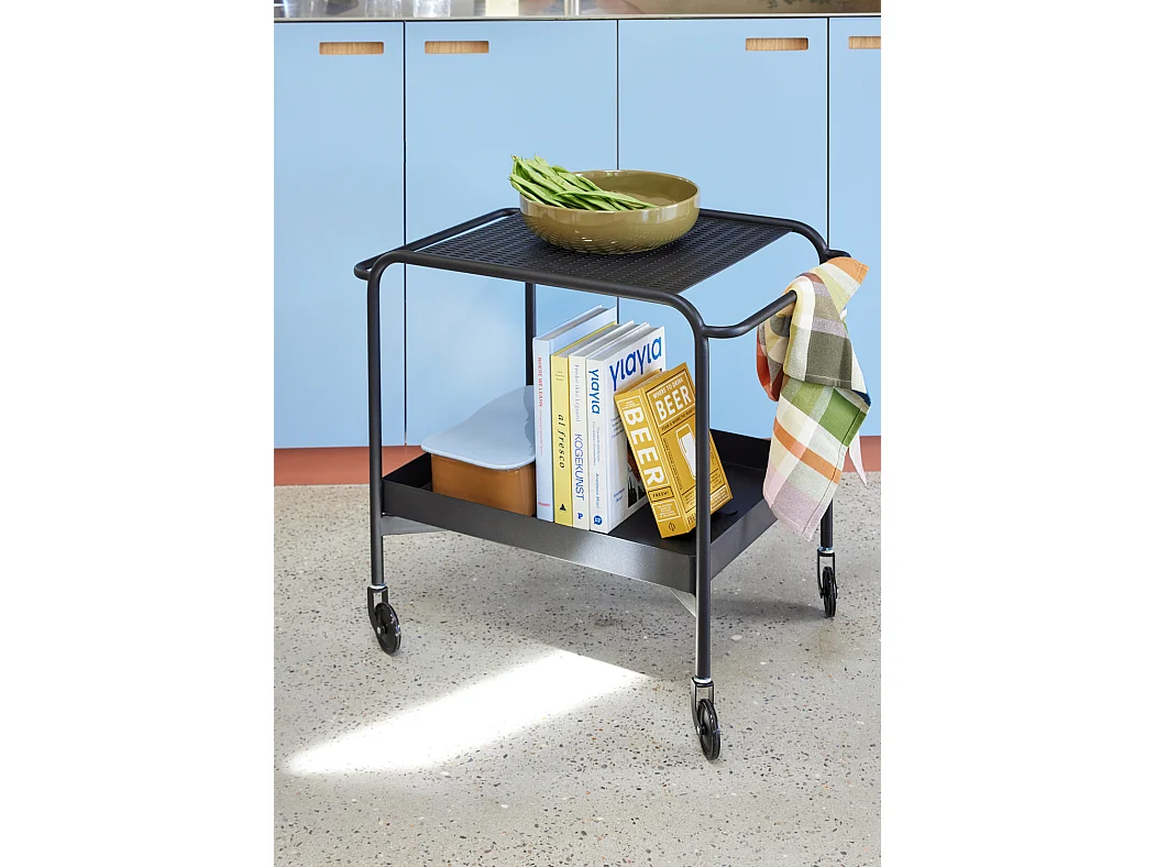 Hübsch Carrello Tavolo Nero PUSH