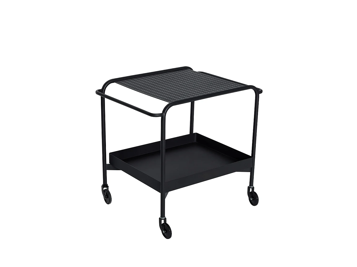 Hübsch Carrello Tavolo Nero PUSH