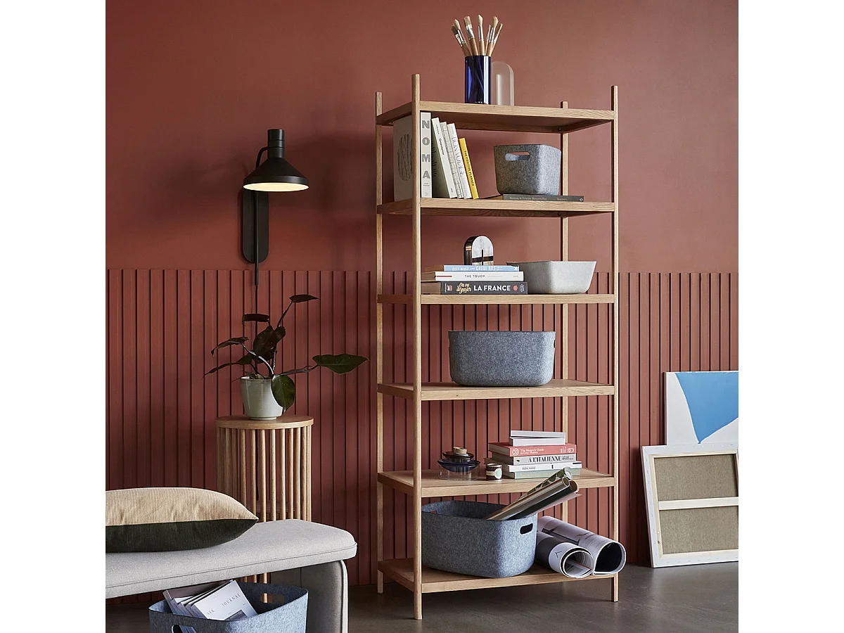Hübsch Étagère Grande Bois Naturel LIBRARY