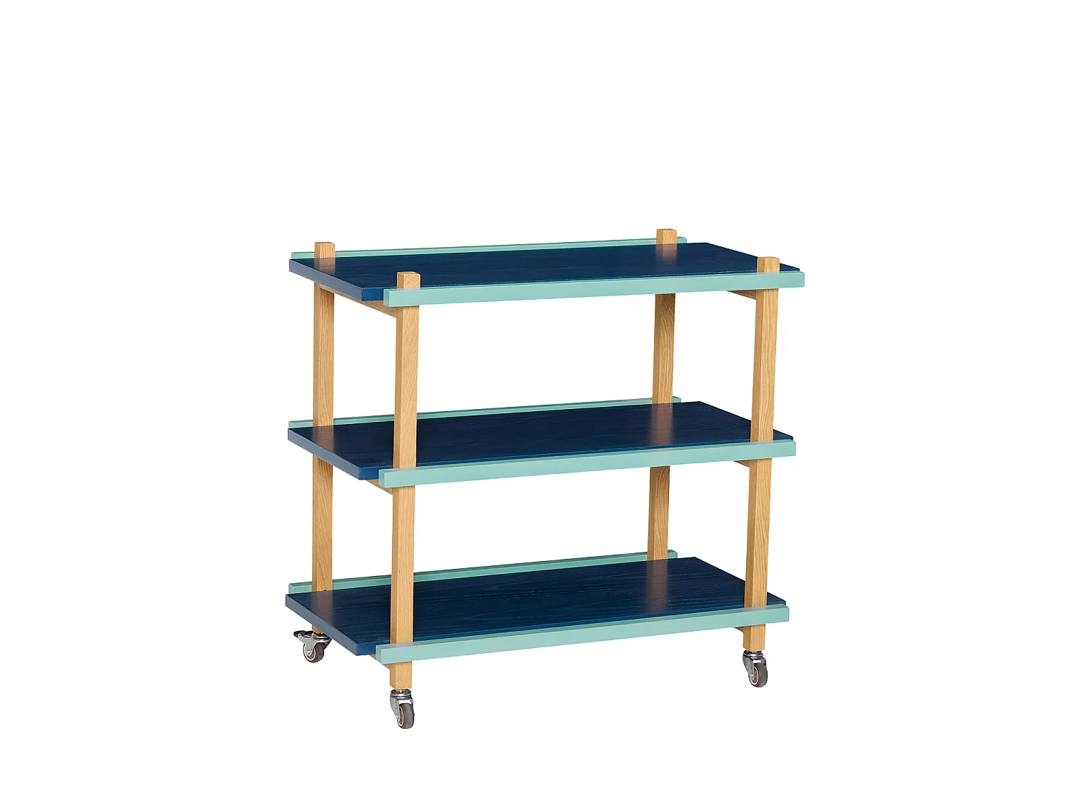 Hübsch Chariot Multicolore Bois CRAYON