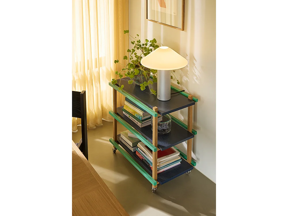 Hübsch Chariot Multicolore Bois CRAYON