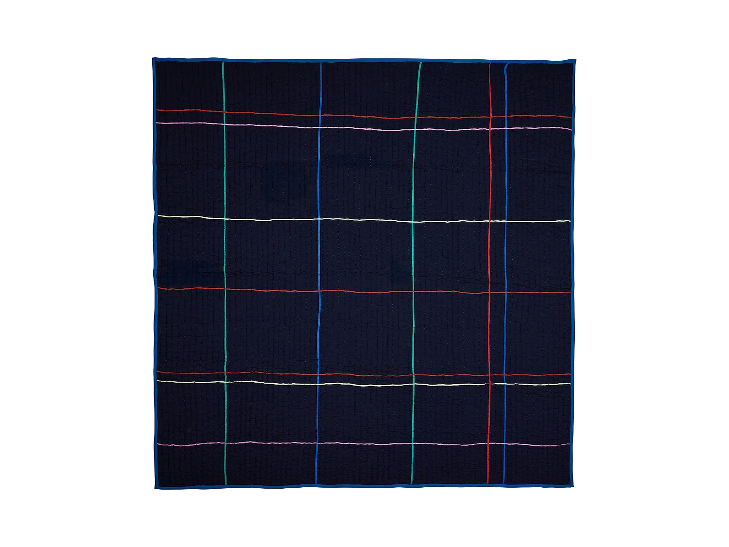 Hübsch Plaid Dark Blue Sen