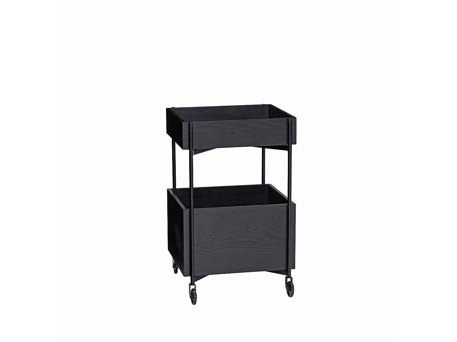 Hübsch Chariot de rangement Bois Noir FRESH
