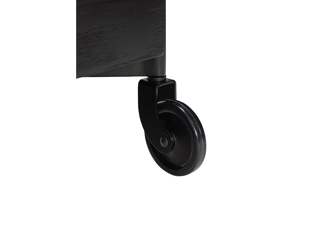 Hübsch Chariot de rangement Bois Noir FRESH