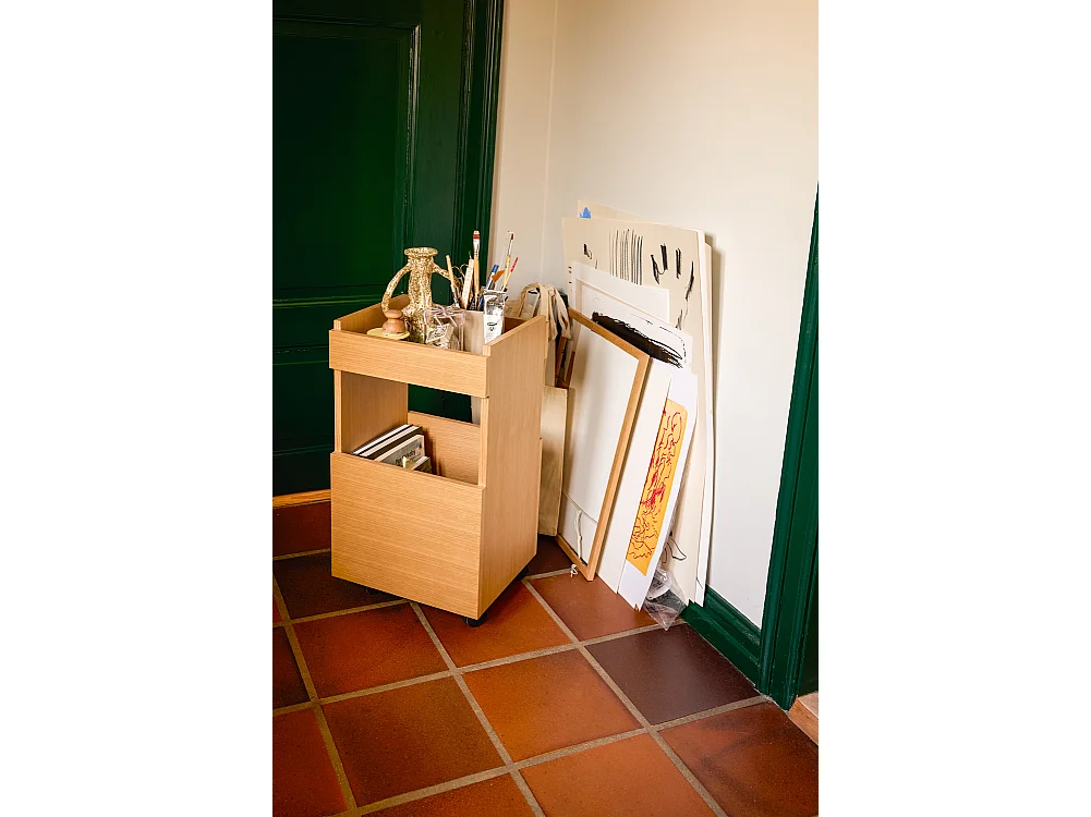 Hübsch Carrello Naturale FORMA