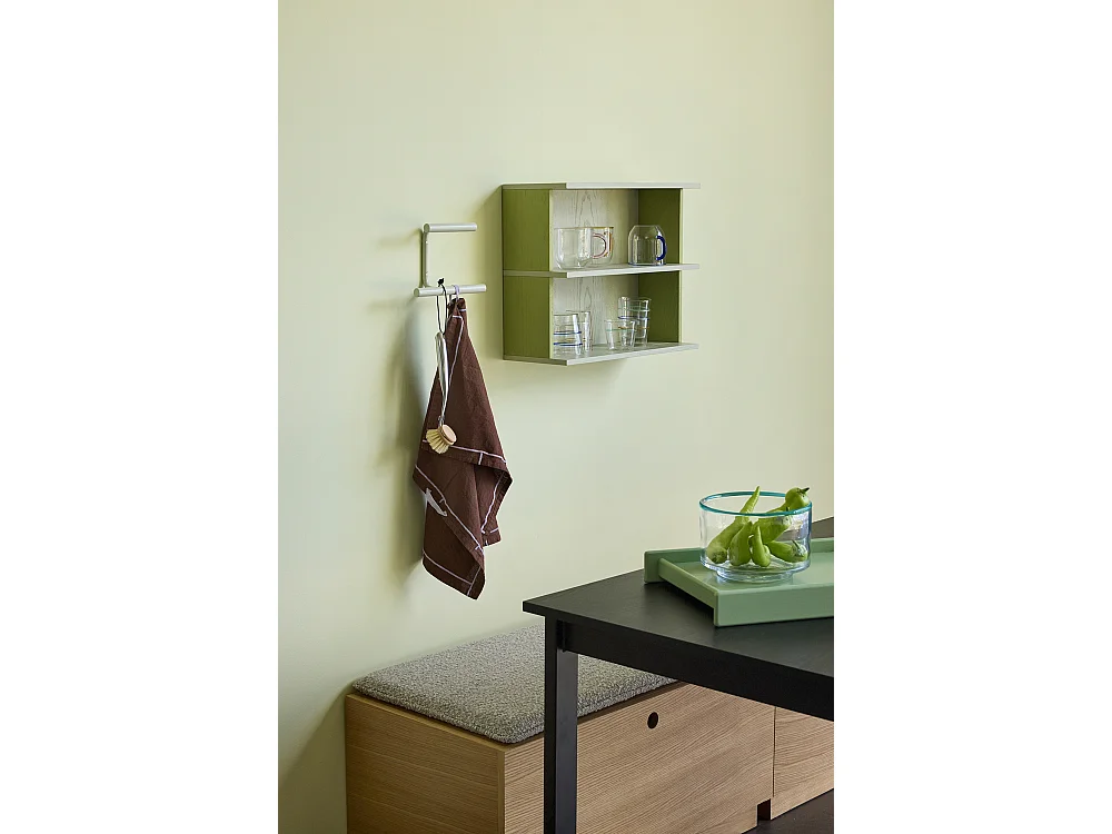 Hübsch Étagère Bois Jaune/Gris PEP