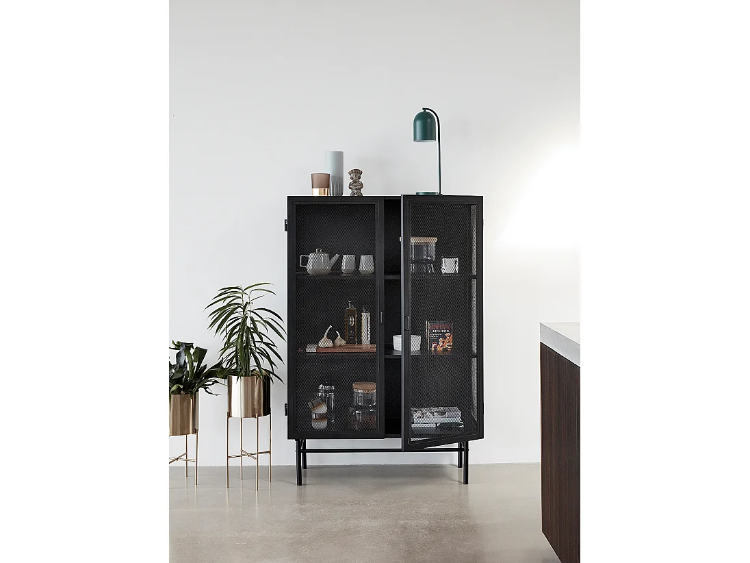 Hübsch Mobiletto Doppio Nero EDGE