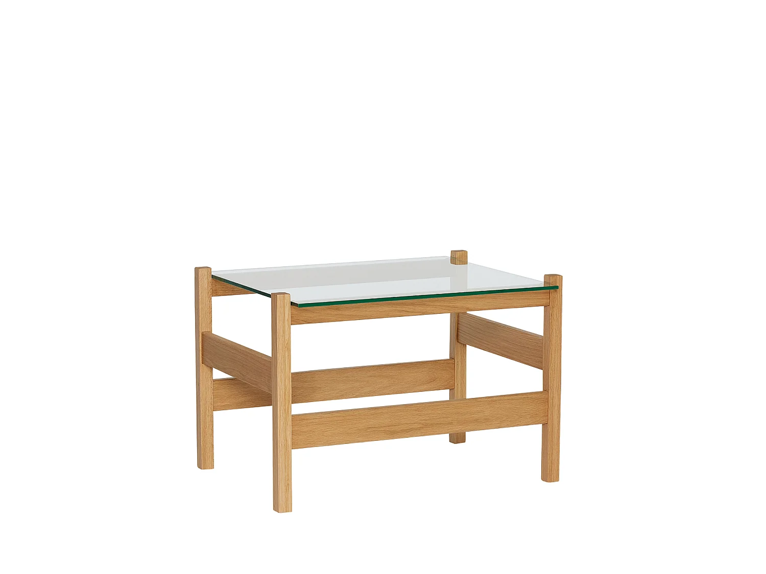 Hübsch Table d'Appoint Naturelle Chêne LEDGE