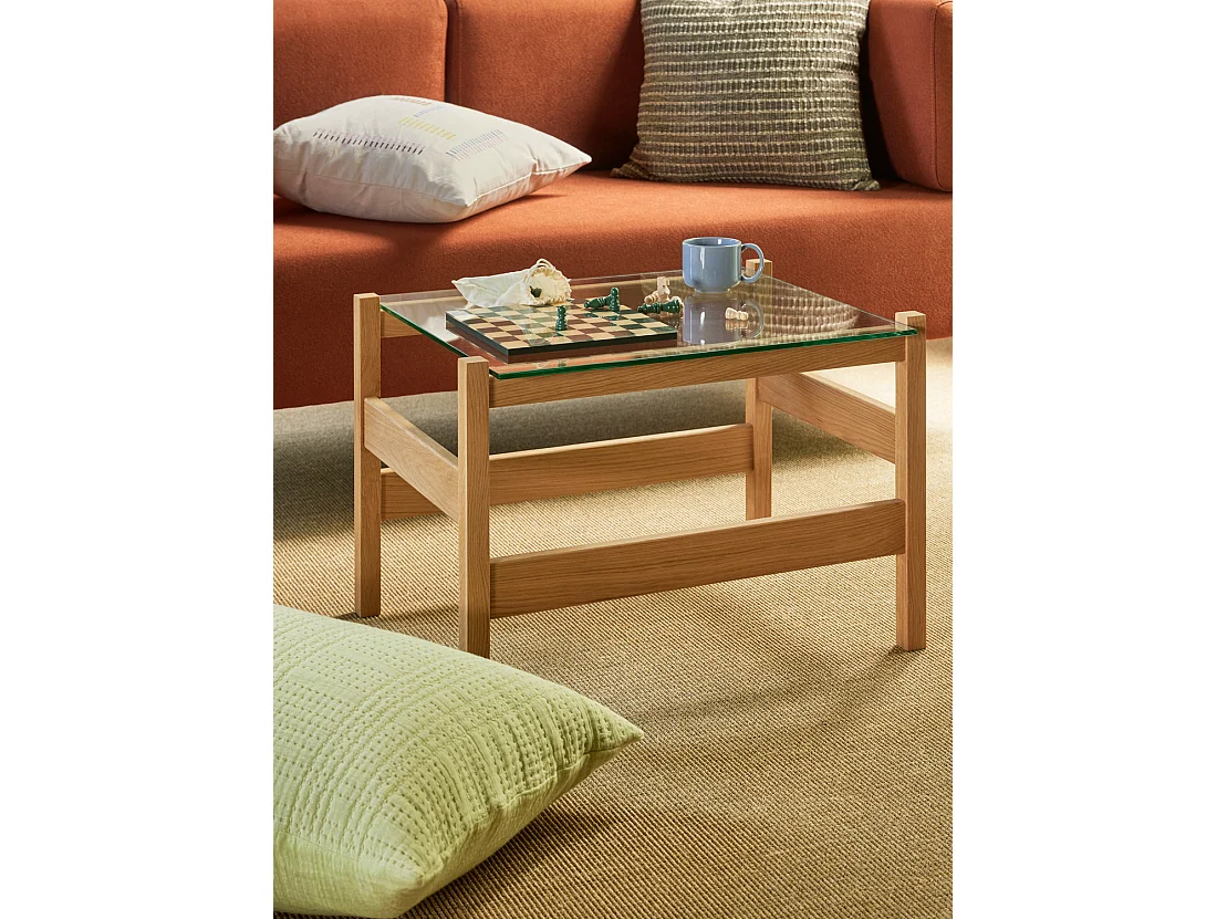 Hübsch Table d'Appoint Naturelle Chêne LEDGE