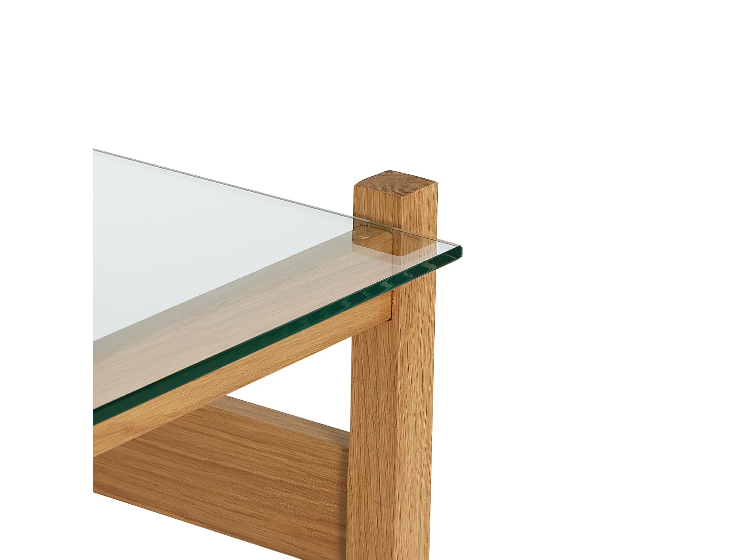 Hübsch Table d'Appoint Naturelle Chêne LEDGE