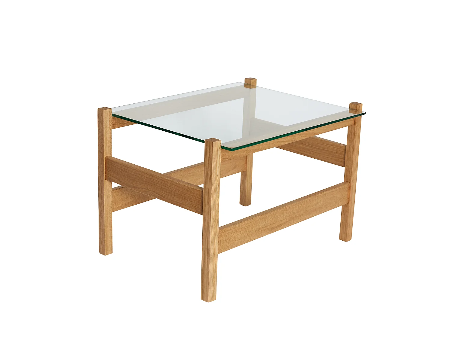 Hübsch Table d'Appoint Naturelle Chêne LEDGE