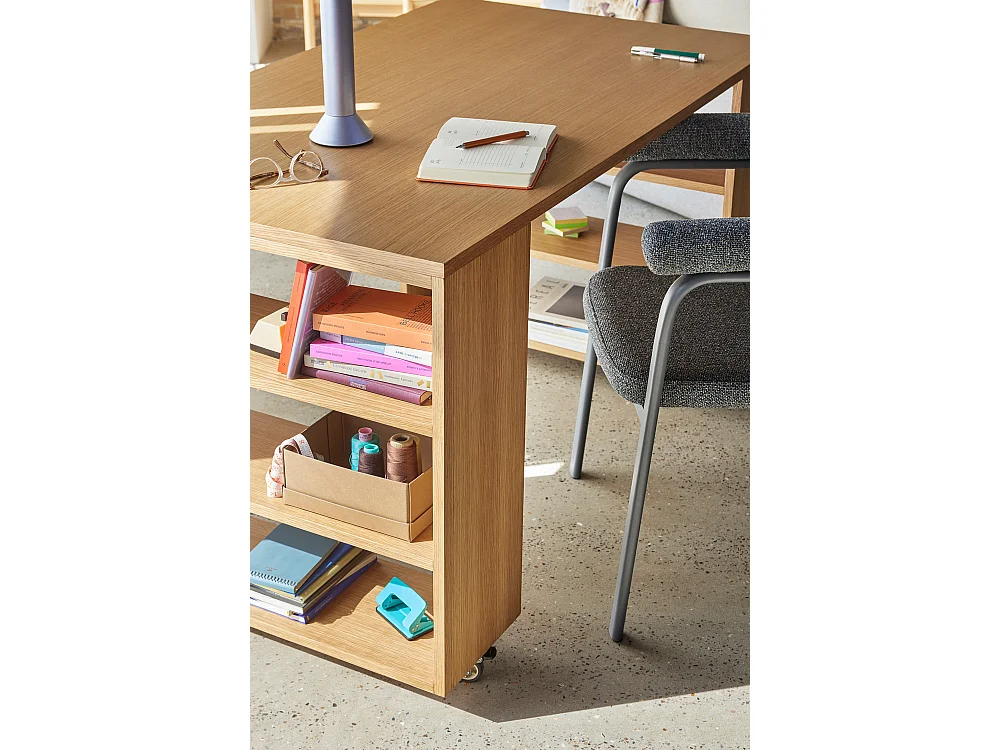 Hübsch Bureau Naturel Bois Utility