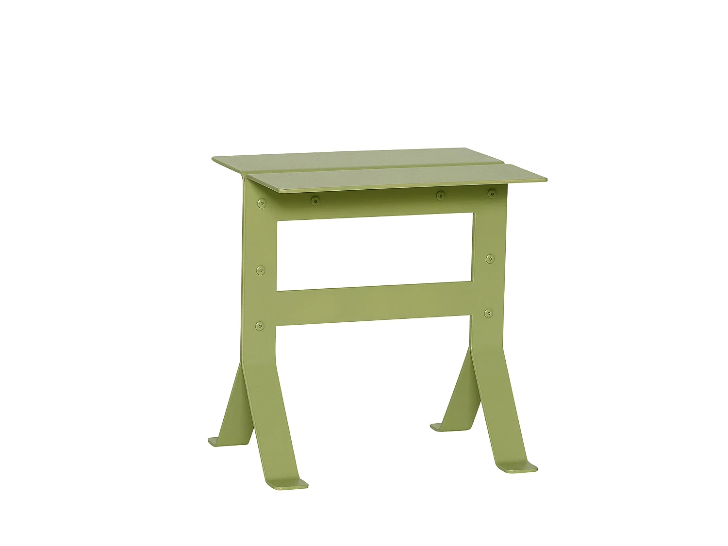 Hübsch Table d'Appoint Bois Fer Vert Clair FOLD