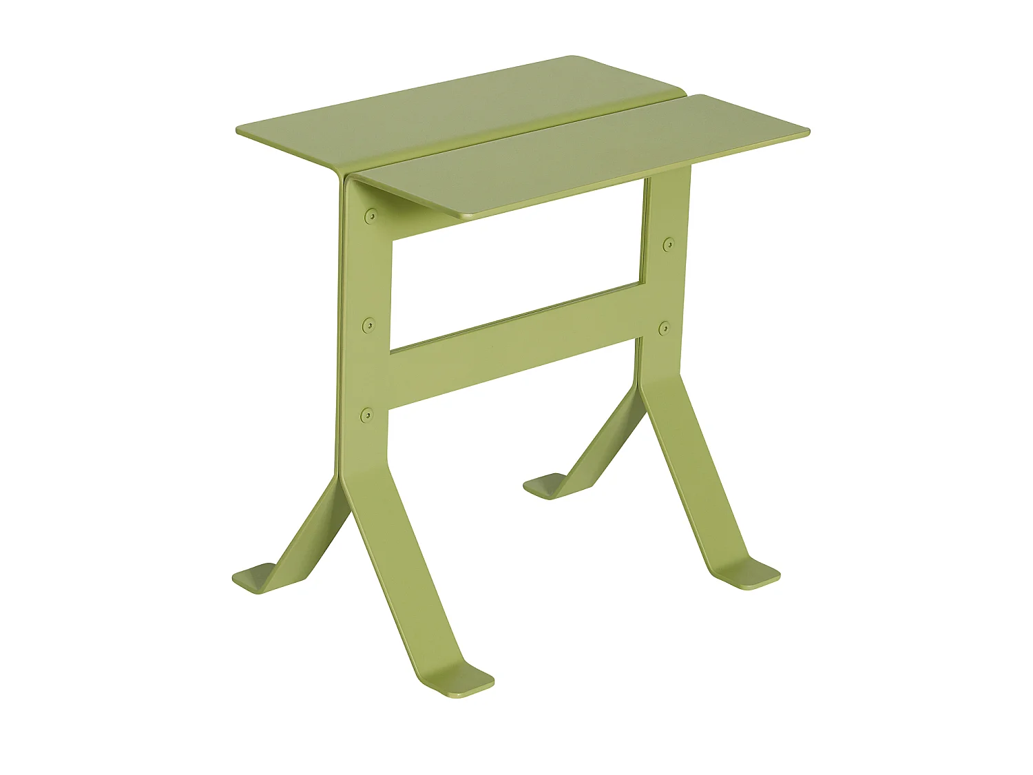 Hübsch Table d'Appoint Bois Fer Vert Clair FOLD