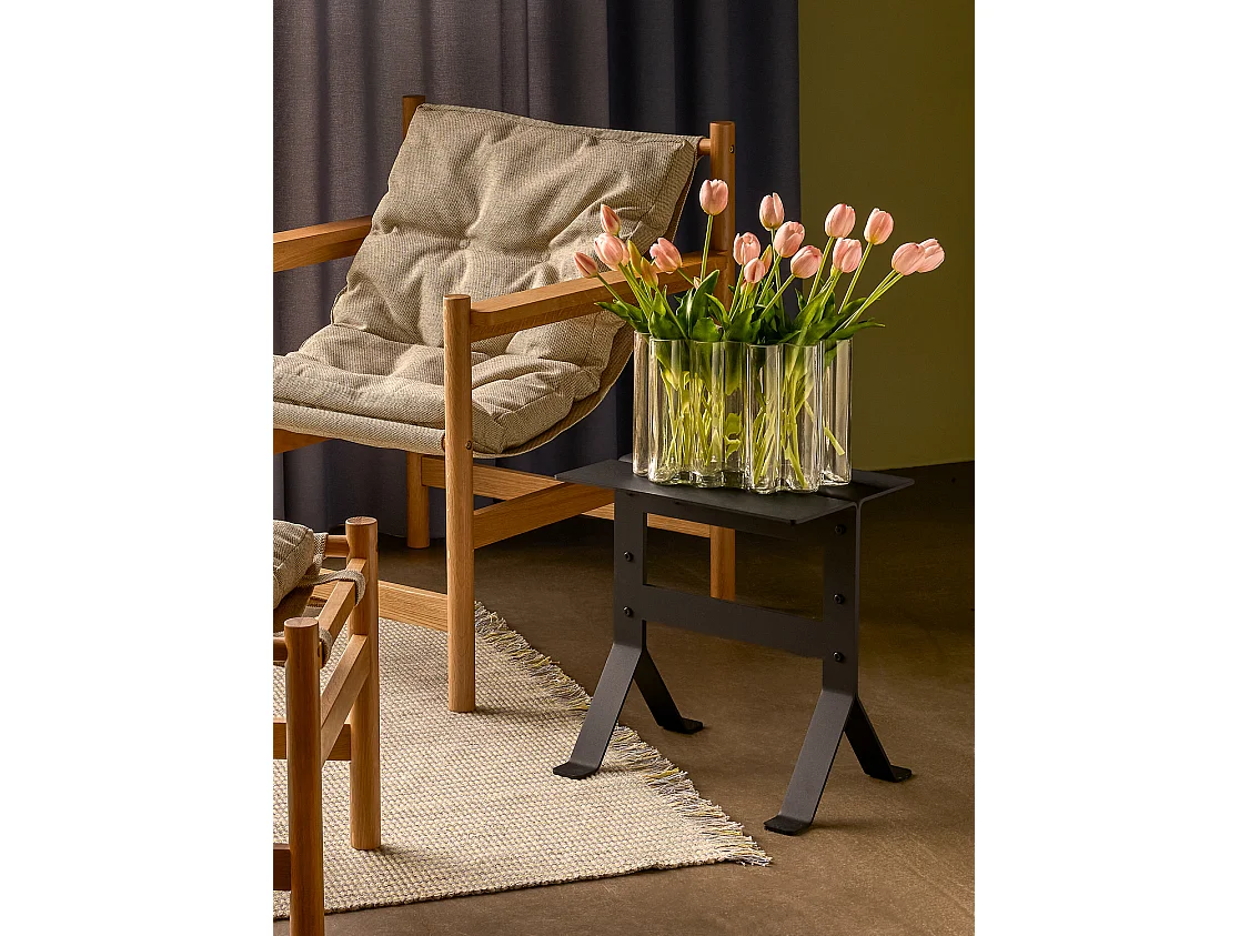 Hübsch Table d'Appoint Noir FOLD