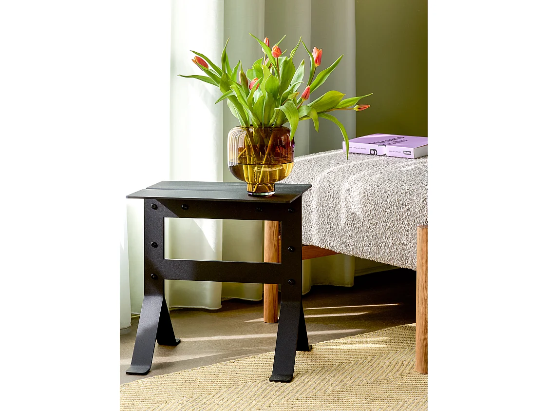 Hübsch Table d'Appoint Noir FOLD