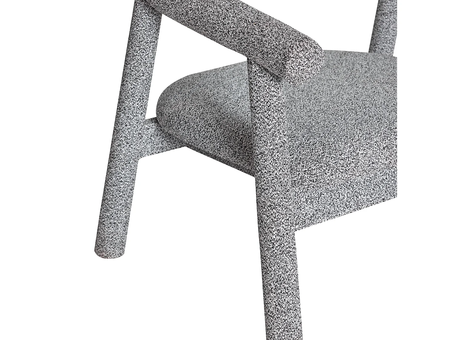 Hübsch Fauteuil Lounge Polyester  Light Grey Melange OULI