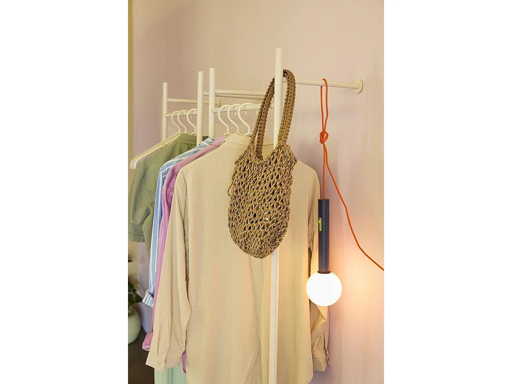 Hübsch Cabide Rack Iron Light Grey NOBLY