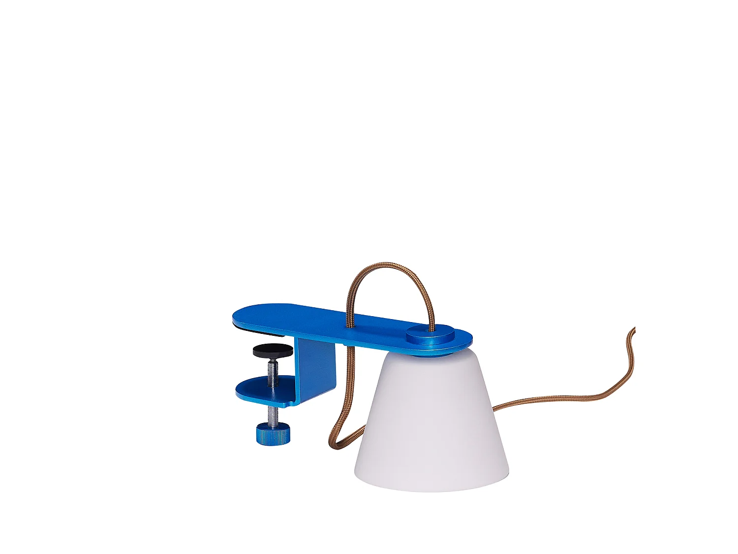 Hübsch Applique Murale Verre Métallique Bleu LURE
